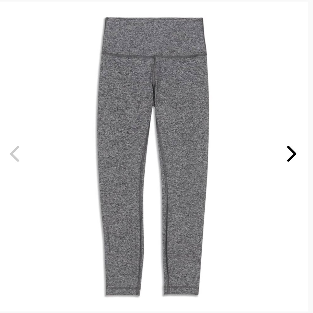 Gray Lululemon Wunder Under High Rise Legging